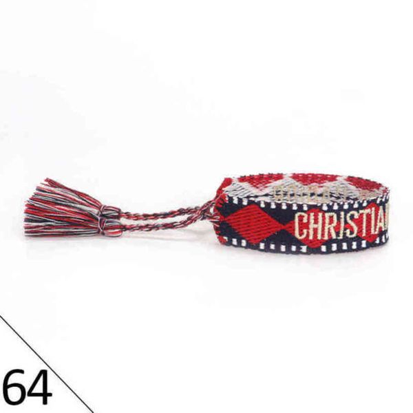 

woven designers friendship bracelets luxury brand adjustable for womens mens vintage braided bracelet fashion embroidery tassel bangles jewe, Golden;silver