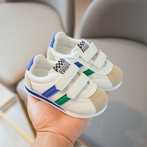 

boys sneakers for kids shoes baby girls toddler shoes fashion brand white pu casual light soft sport running children's shoes220i