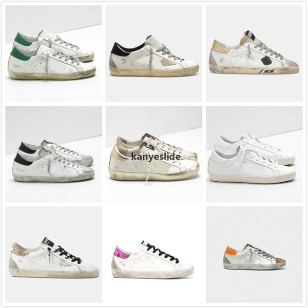 

2022 designer shoes sandal new italy brand women super star sneakers fashion casual shoes golden/goose/sneaker sequin classic white do -old, Black