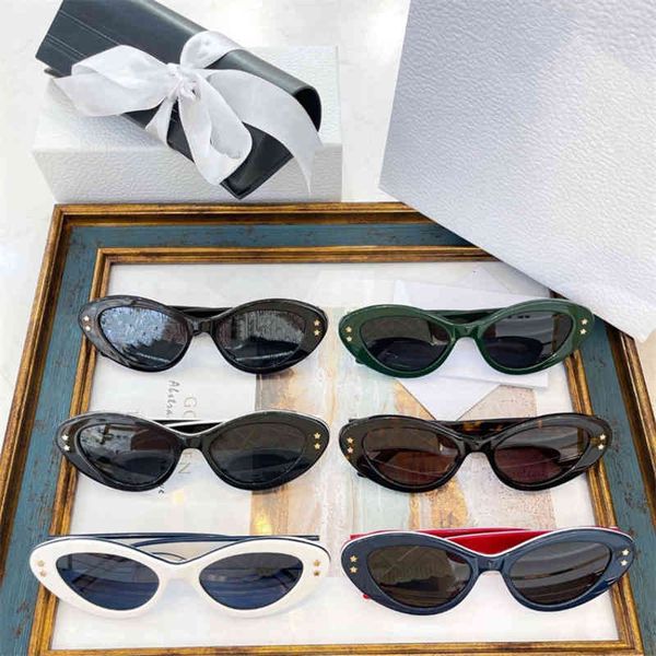 

sunglasses d-house ins same sunglasses fashion cat's eye letter leg cd pacific b1u o5l6, White;black