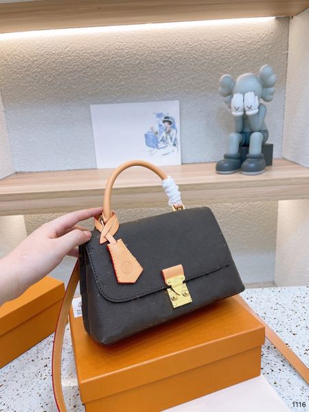 

designers shoulder bag luxurious tote purse handbag message bags cluth brand classic genuine leather crossbody old flower size 25cm vintage