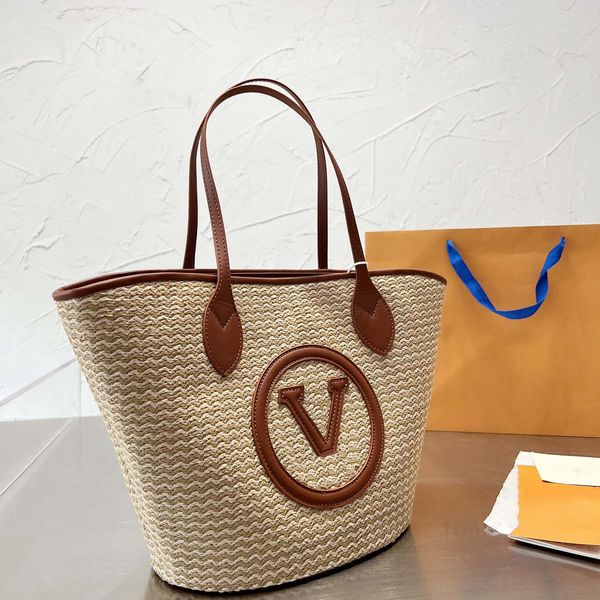 

designer totes luxury handbag fashion composite bag wallet canvas woven shopping bags designers luxurys large capacity brand s124 003