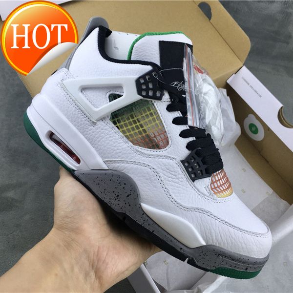 

jumpman 4 high og 4s what the bred black infrared cool grey men women basketball shoes sports sneakers off with original box 20 24