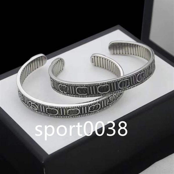 

vintage couple bracelet opening adjustable size bracelet fashion personality bracelet silver plated jewelry supply312k, Black