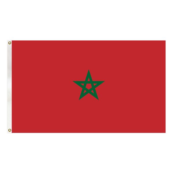 

morocco flag 90x150 cm factory supply premium polyester country national banner with brass grommets