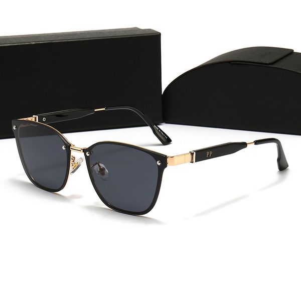 

luxury womans sunglasses fashion mens sun glasses uv protection men designer eyeglass gradient metal hinge women spectacles box, White;black