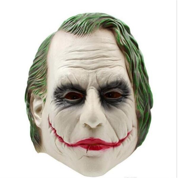 

new joker mask realistic batman clown costume halloween mask cosplay movie full head latex party mask192i