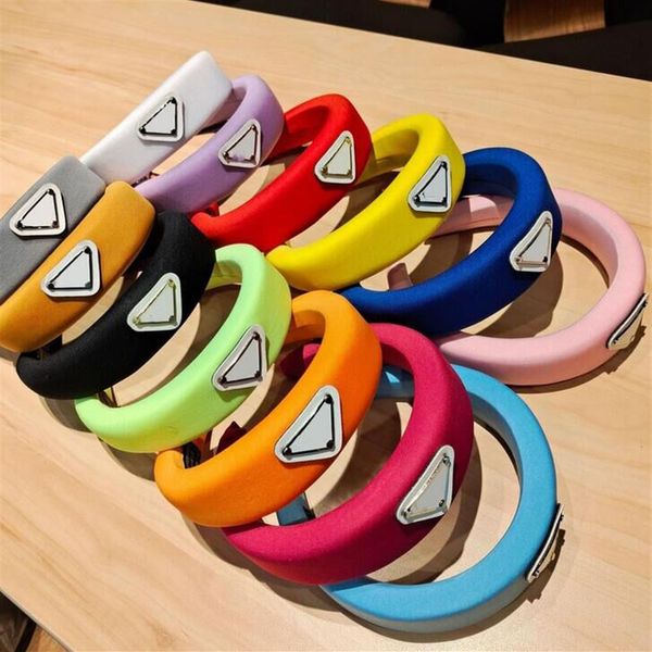 

designer women luxury sponge headbands hair bands women brand elastic letter p headband sports fitness wedding headband head wrap269f, Slivery;white