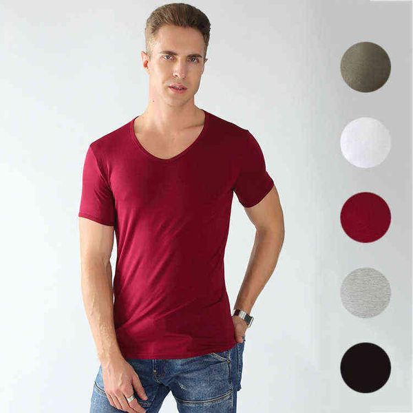 

same men's fitness t-shirt outdoor running elastic leisure v-neck quick short sleeve yoga