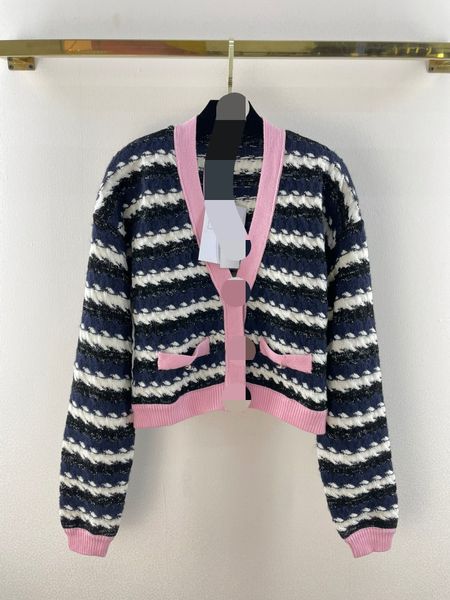 

812 l 2022 runway autumn brand same style sweater v neck long sleeve cardigan women's sweaters weilan, White;black