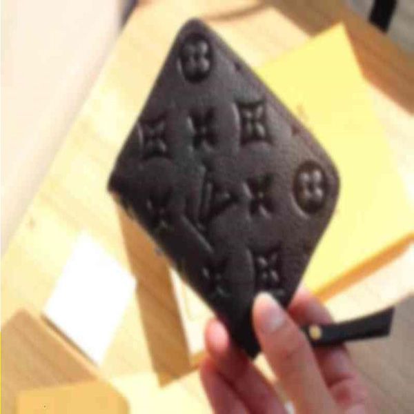 

louiseity 1 viutonity luxury card zipper presbyopia holder brand bags purse diamond women amd men change embossed wallet credit coin ha bncx, Red;black