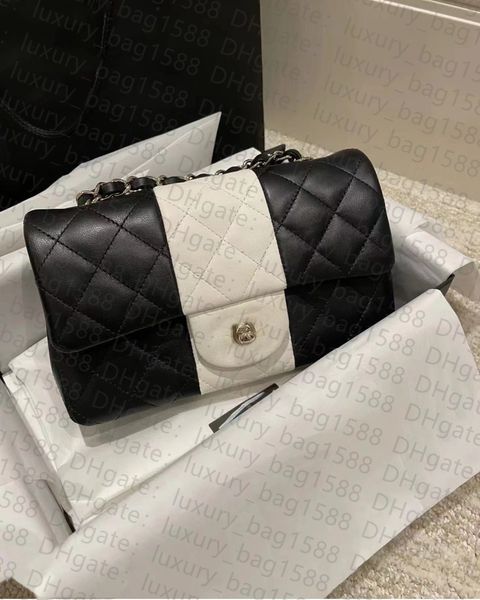 

women bag cf clamshell bag collision color design personality 2022 fashion rhomb cross body bag metal chain and internal standard