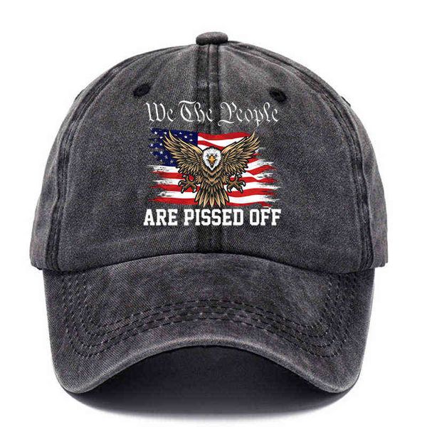 

washed cotton printed hat old daddy hat men's baseball cap soft sun, Blue;gray