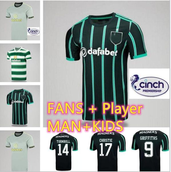 

fans player version 21 22 23 glasgow celtic soccer jerseys mcgregor edouard 2022 2023 brown forrest bayo klimala football shirt griffiths ta, Black;yellow