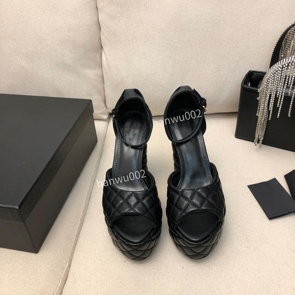 

2022 decorative high-heeled shoes women's bride luxury classic fashion designer party wedding dress shoes, Black