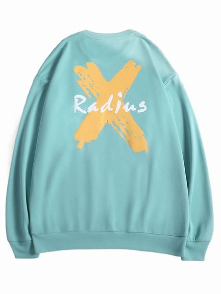 

men letter graphic sweatshirt k0nt#, Black