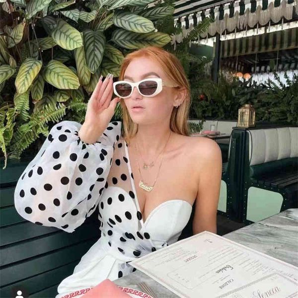 

sunglasses f star same women's fashion personalized letters cat's eye trendy men v1 zpzp, White;black