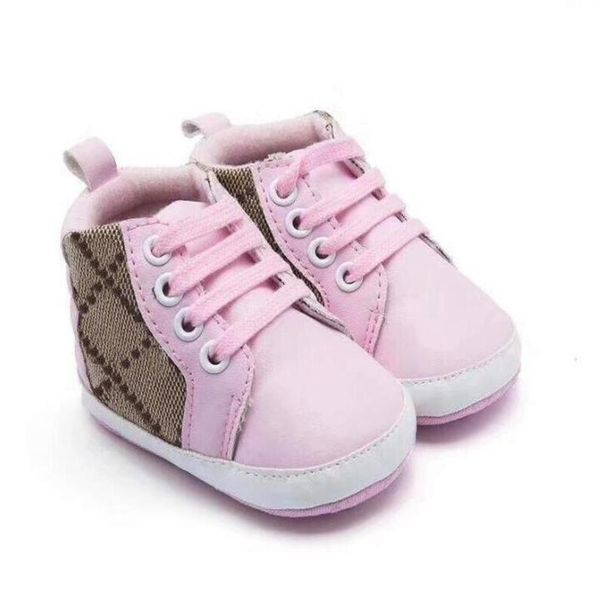 

designer kids baby boy shoes casual newborn first walker sneakers solid crib infant pu leather footwear toddler children gi229l