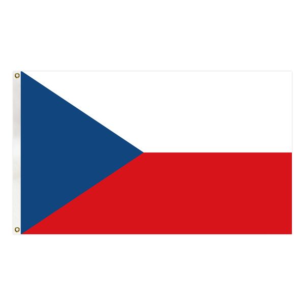 

czech flag country national banner 90x150 cm polyester hanging banner for indoor outdoor decoration