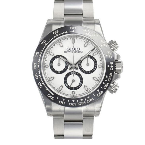 

black rubber ceramic men watch automatic mechanical watch, Slivery;brown