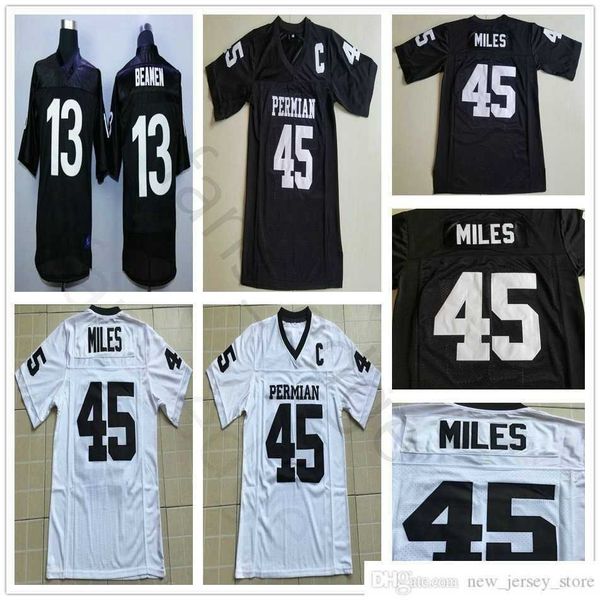 

friday night lights movie permian college football wear 45 boobie miles jersey dillon panthers the any given sunday film jamie foxx 13 willi, Black