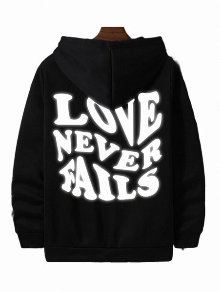 

x made in america men slogan graphic drawstring hoodie x3bz#, Black
