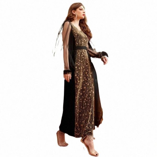 

ethnic clothing muslim party dress women dubai turkish robe mesh kaftan long sleeve wild dresses caftan abaya islamic plus size k7dd#, Red