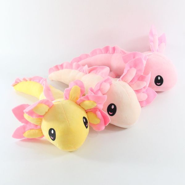 

2022new cute cartoon salamander doll axolotl plush toy mexican hexagonal dinosaur doll puppetfree