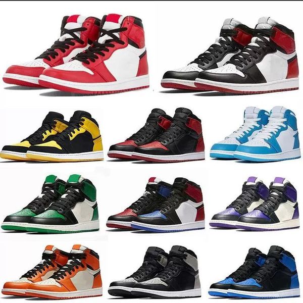 

shoes jumpman 1s basketball 1 black toe high dark mocha obsidian unc fearless patent university blue smoke grey hand