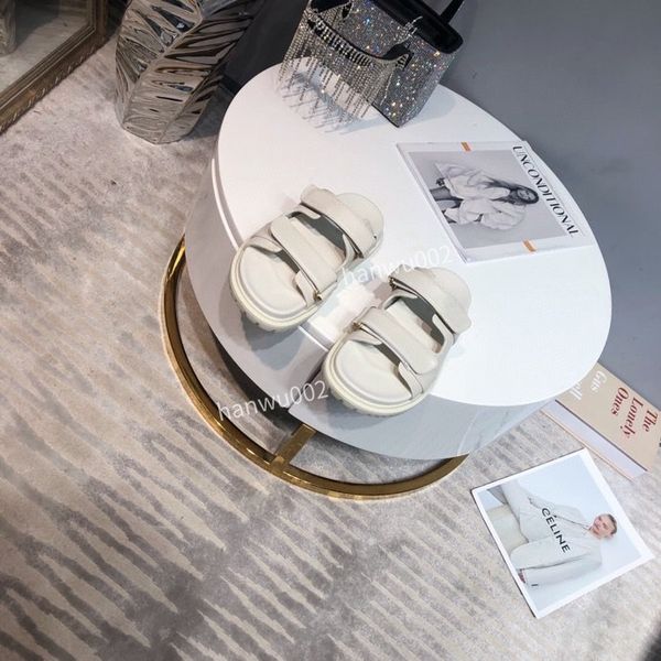 

designer women sandals flat sandal black white lambskin sandals gold metal letter rubber sole shoe size35-42