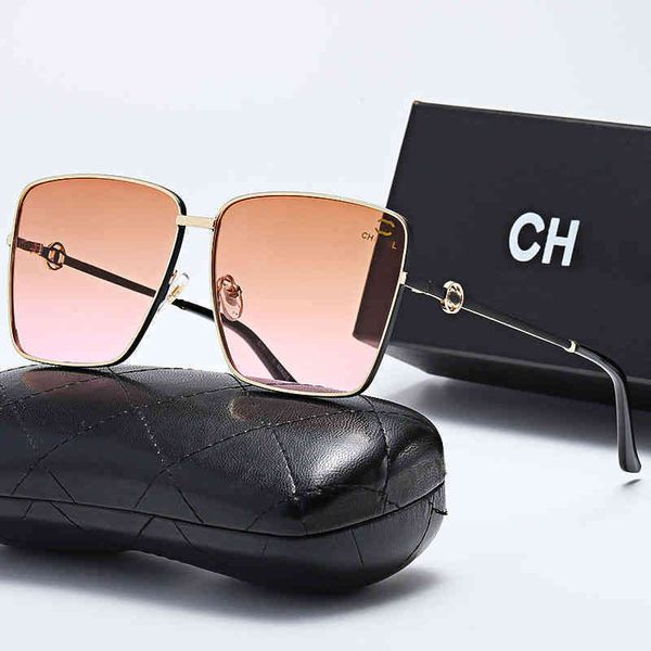 

designer channel sunglass cycle luxurious woman mens lovers fashion metal square avant garde comfortable anti glare vintage baseball sport s, White;black