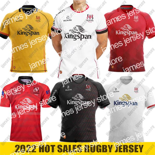 

24 2022 ulster rugby jerseys home away kukri shirt size s-5xl shirts maillot de, Black;gray
