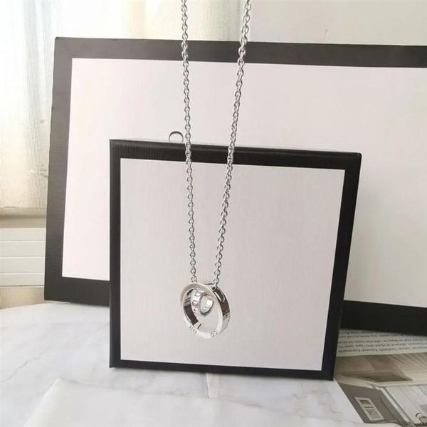 

designer necklace luxurys jewelry women's pendant necklace temperament collarbone chain sweat chain sterling silver ring inde284u