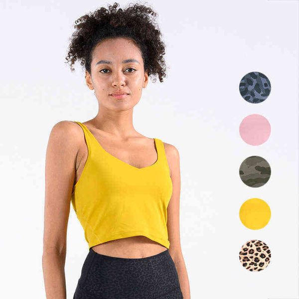 

women's yoga vest fitness sports bra with strap sleeveless
