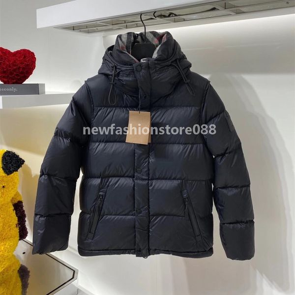 

designer puffer down winter jackets 90 thickening warm coat men jackets, Black