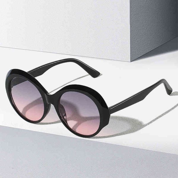 

sunglasses round frame sunglasses fashionable large women's broken flowers versatile sunshade glasses 23o1, White;black