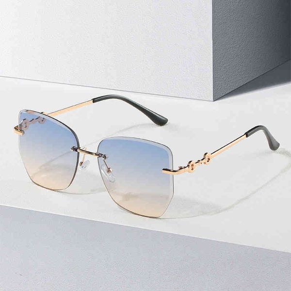 

sunglasses sunglasses fashion ocean film women's fashion frameless cut edge 99 z8c3, White;black