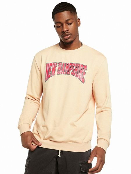 

men letter graphic sweatshirt w111#, Black