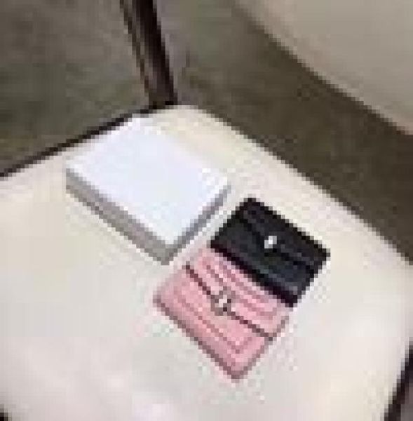 

pink sugao designer wallets high luxury wallet card holders genuine leather women wallet fashion purse clutch with box, Red;black