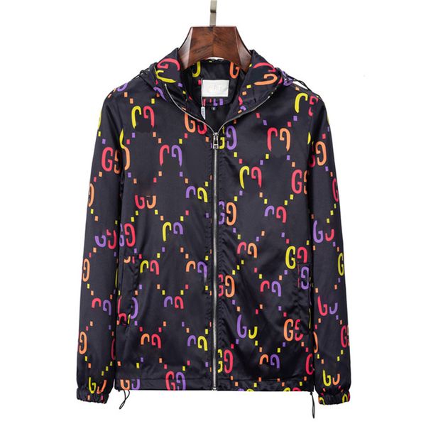 

men's jacket fashion luxury classic print brands a number of men's sportswear zipper trench designer autumn new motorcycle size 3x, Black;brown
