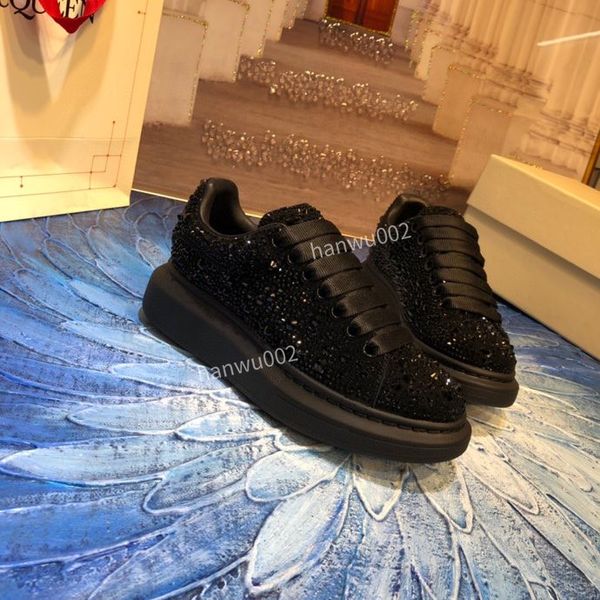 

2022 casual shoes canvas embroidery lace up flats designer cotton women walking sneakers luxury woman running shoes, Black