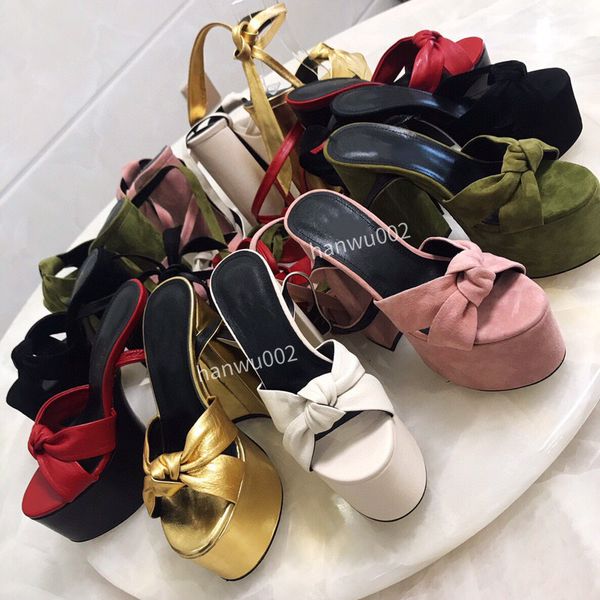 

2022 spring shoes leather platform pumps nude shoes high-heeled sandals luxury designers dress shoe evening factory footwear size35-41 lwe22, Black