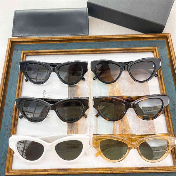 

sunglasses slp fashion plate cat's eye doudou ben dou net red same personalized sunglasses sl506 8tq1, White;black