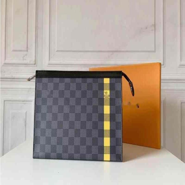 

louiseity 1 viutonity luxury patch hand plaid classic gray system-1 brand zipper internal men bags clutch black business closure pocket aslq, Red;black