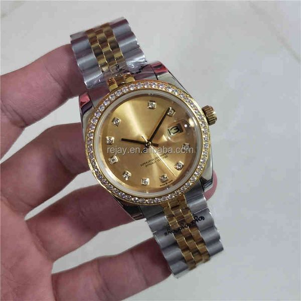 

rolesx uxury watch date gmt world of watch women ladies ghadi 36mm classic girl roman numerals waterproof wristwatch automatic mechanical mo, Slivery;brown