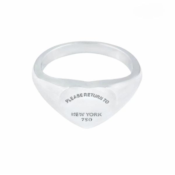 

t edition stainless women mens band ring please return to new york heart jewelry rings gold silver rose color242w173y