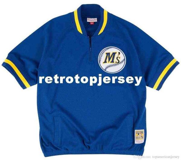 

ken griffey jr. seattle #24 mitchell & ness retro 1992 warm-up jacket, Black