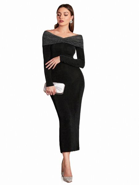 

glitter ruched velvet bodycon dress l0lo#, Black;gray