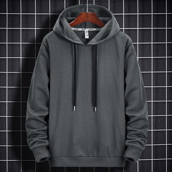

browon nowa bluza z kapturem bluza mska jesie casual z dugim rkawem jednokolorowe bluzy sportowe mskie oversize luny hipho, Black