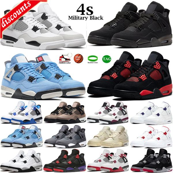 

jumpman4s basketball shoes 4s men sneaker jumpman 4 military black cat raging bull university blue bred cement white oreo sail mens trainers